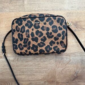 Michael Kors Leopard Print Crossbody